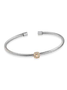 Park Lane Silver Cable Cuff Sorrel Bracelet
